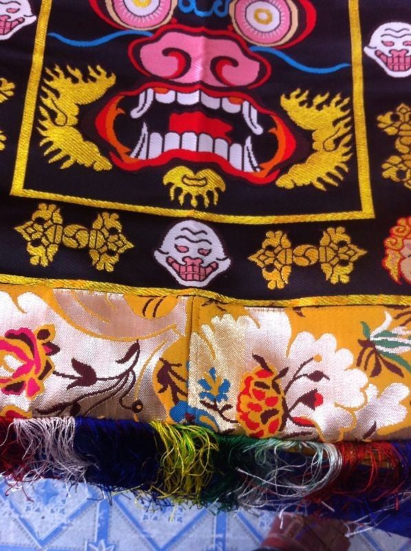 Mahakala Tibetan Silk Brocade Dance Apron