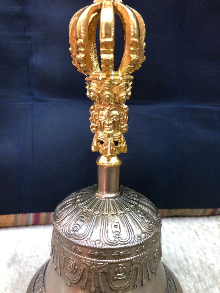 Sacred 9 Pronged Brass Bell and Dorje Set