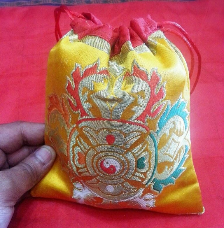 Silk Brocade Dorje Mala Bag