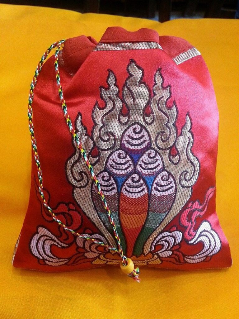 Silk Brocade Norbu Design Mala Bag