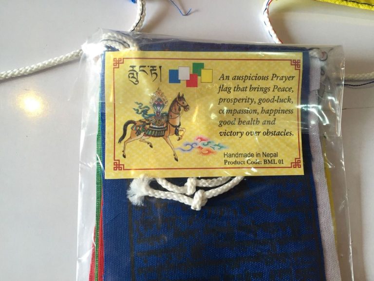 Tibetan Lungta Cotton Prayer Flag