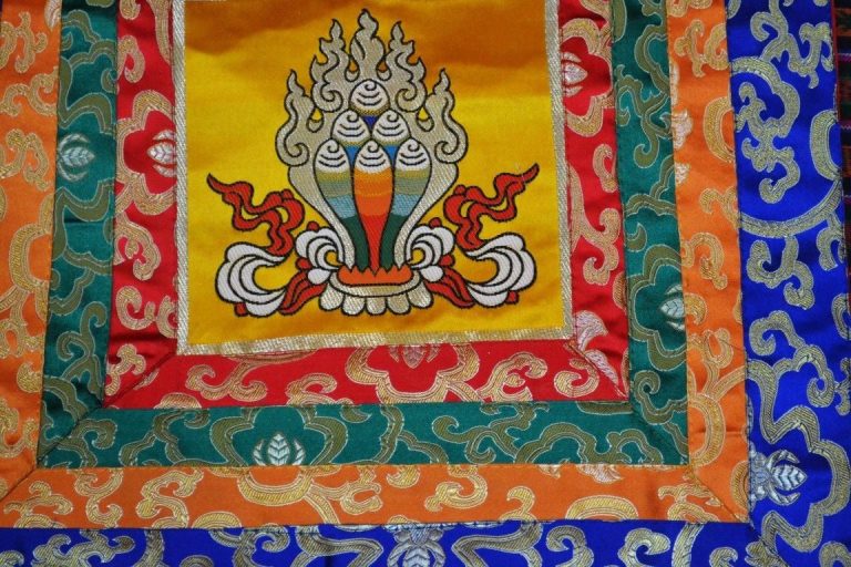 Precious Gem Silk Brocade Altar Cloth