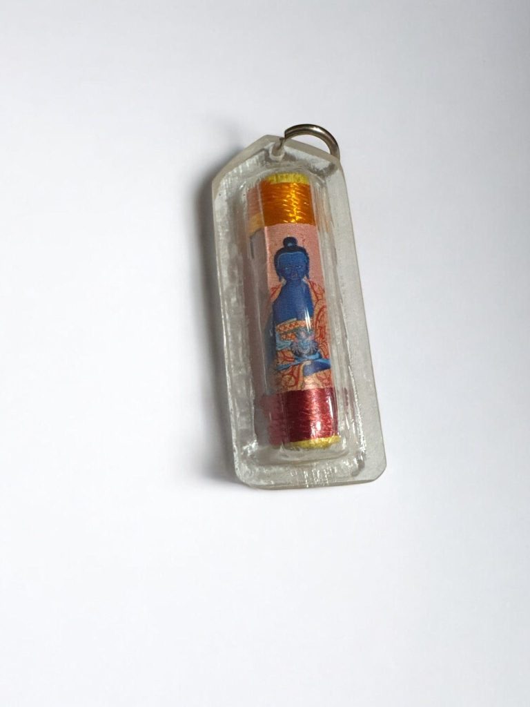 Tibetan Mantra Healing Amulet for Spiritual Protection