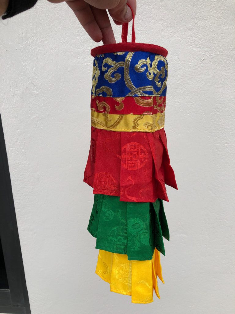 Tibetan Silk Brocade Temple Hanging Set