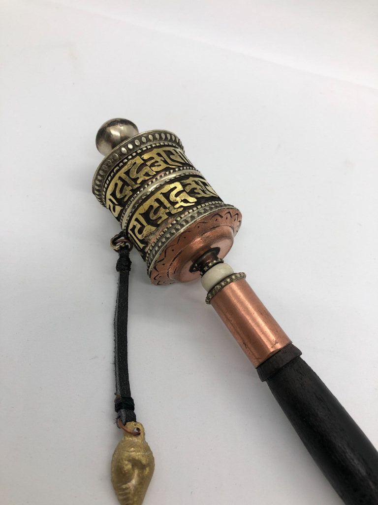 Tibetan Copper Hand Prayer Wheel