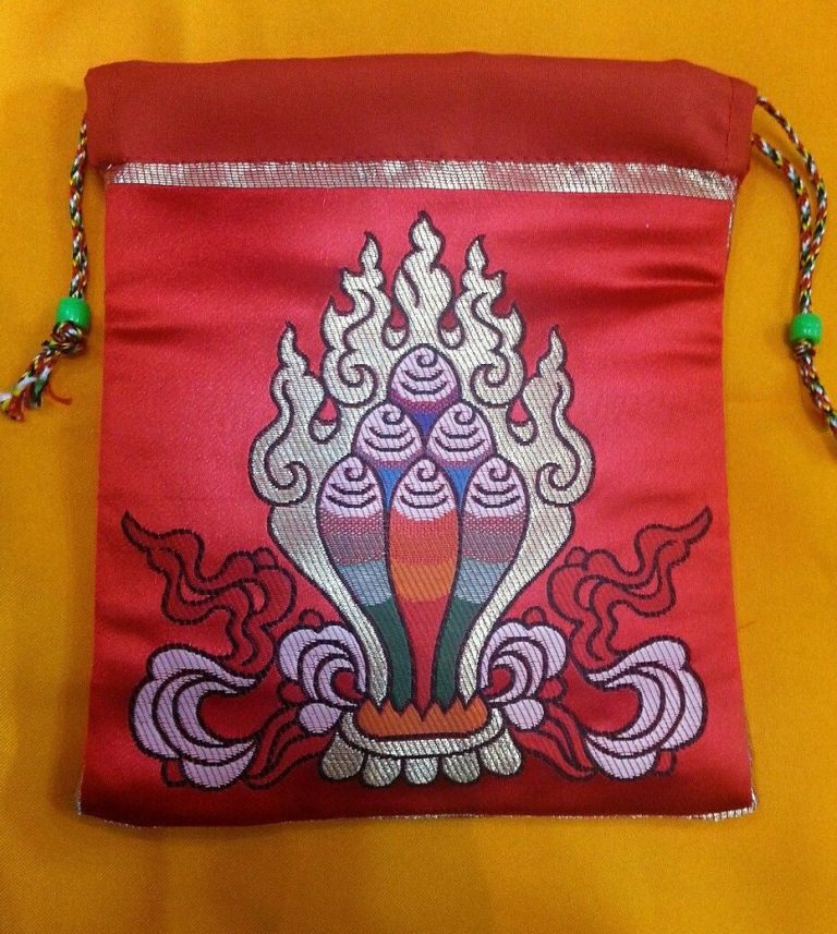 Silk Brocade Norbu Design Mala Bag