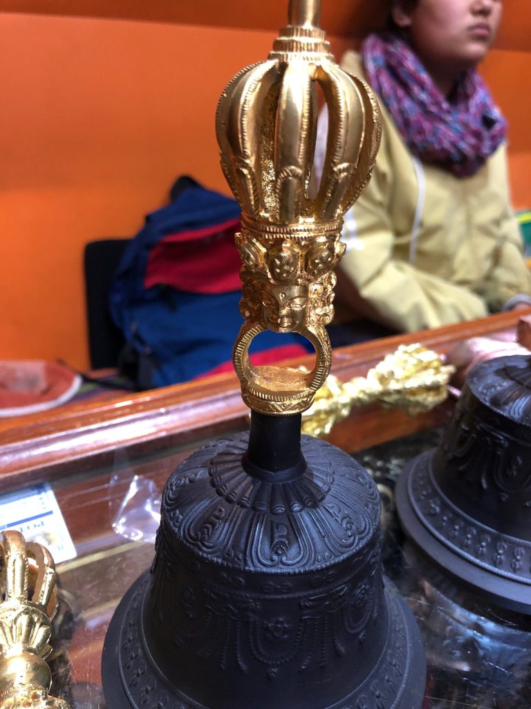 Sacred 9 Pronged Brass Bell and Dorje Set
