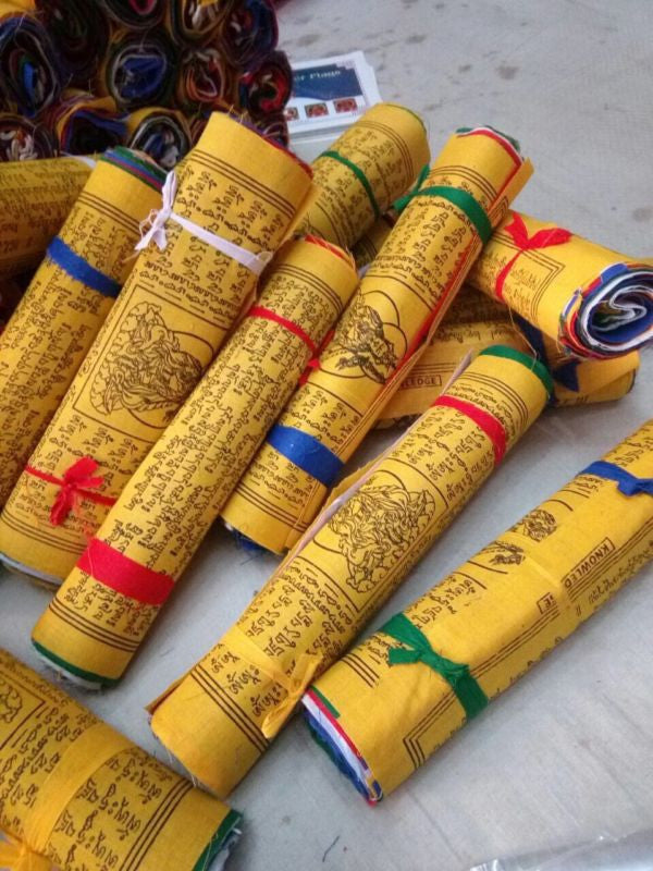 Tibetan Cotton Lungta Prayer Flags - 25 Leaves