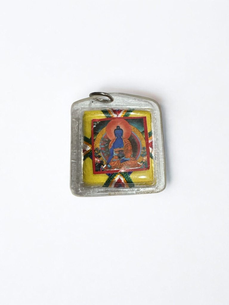 Tibetan Mantra Healing Amulet for Spiritual Protection