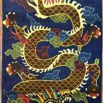 Cosmic Night Sky Premium Tibetan Wool Dragon Rug