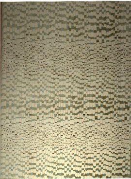 Sage Earth Ripple Luxury Hand-Woven Wool Carpet