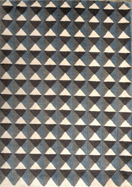 Modern 3D Illusion Hand Knotted Tibetan Wool Rug